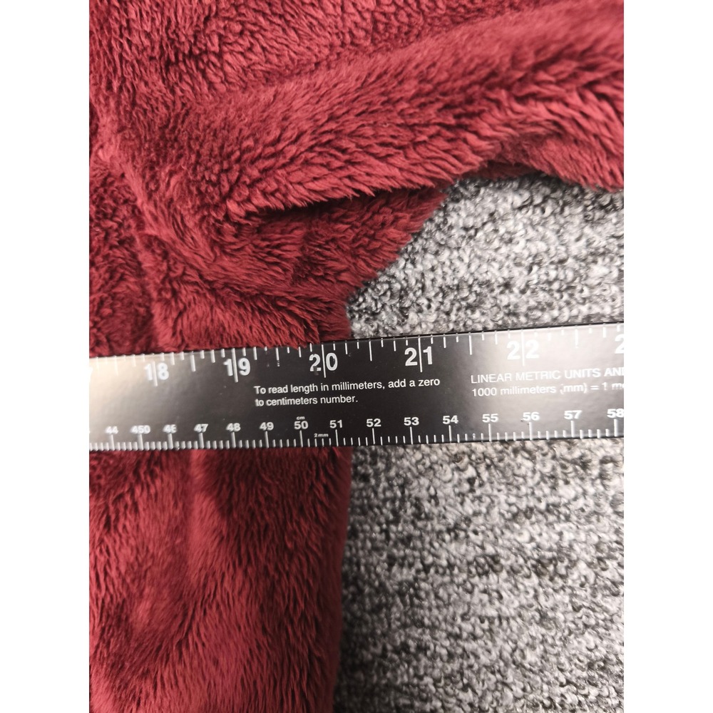 The North Face Osito Fleece Jacket Womens Large Burgundy Maroon Full Zip Soft - Picture 7 of 8